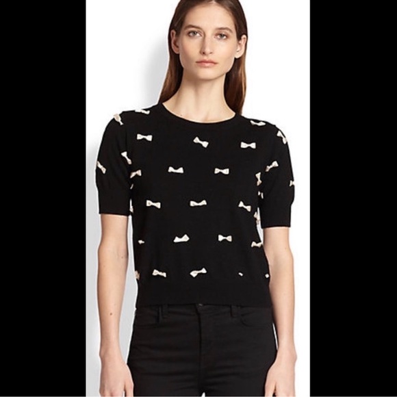 Alice and Olivia Ciara Bow Embellished Sweater - Picture 7 of 12